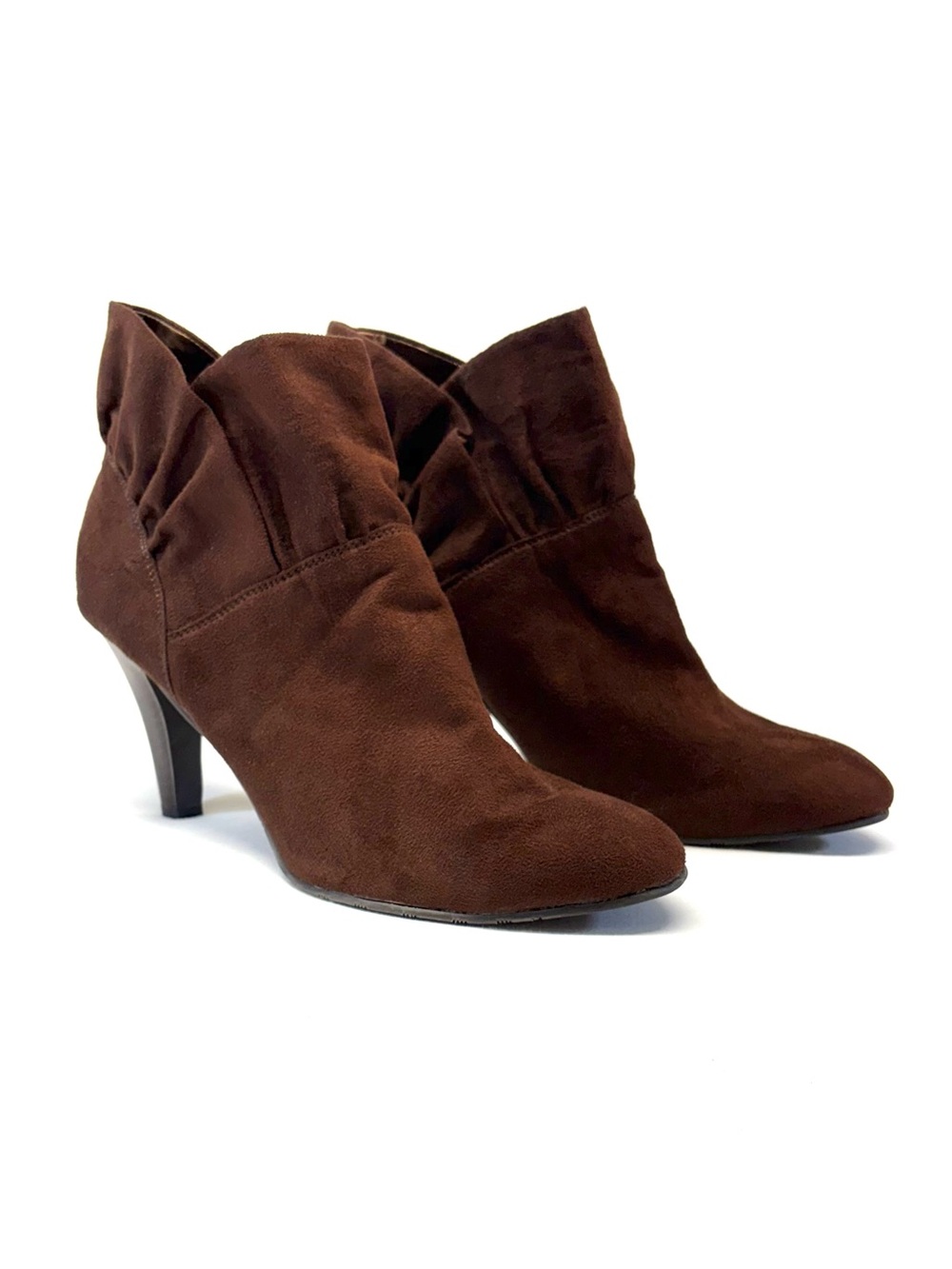Coconuts Chocolate Brown Ruched Slouch Boots Size 10